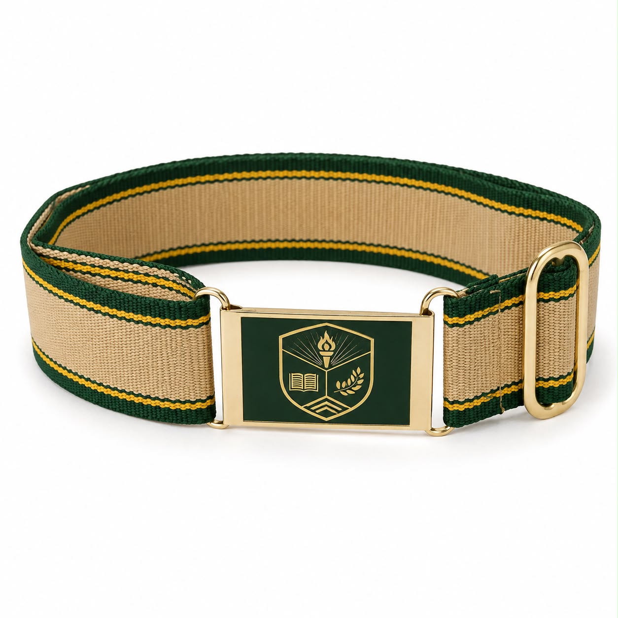 Classic Black Brass Buckle Belt