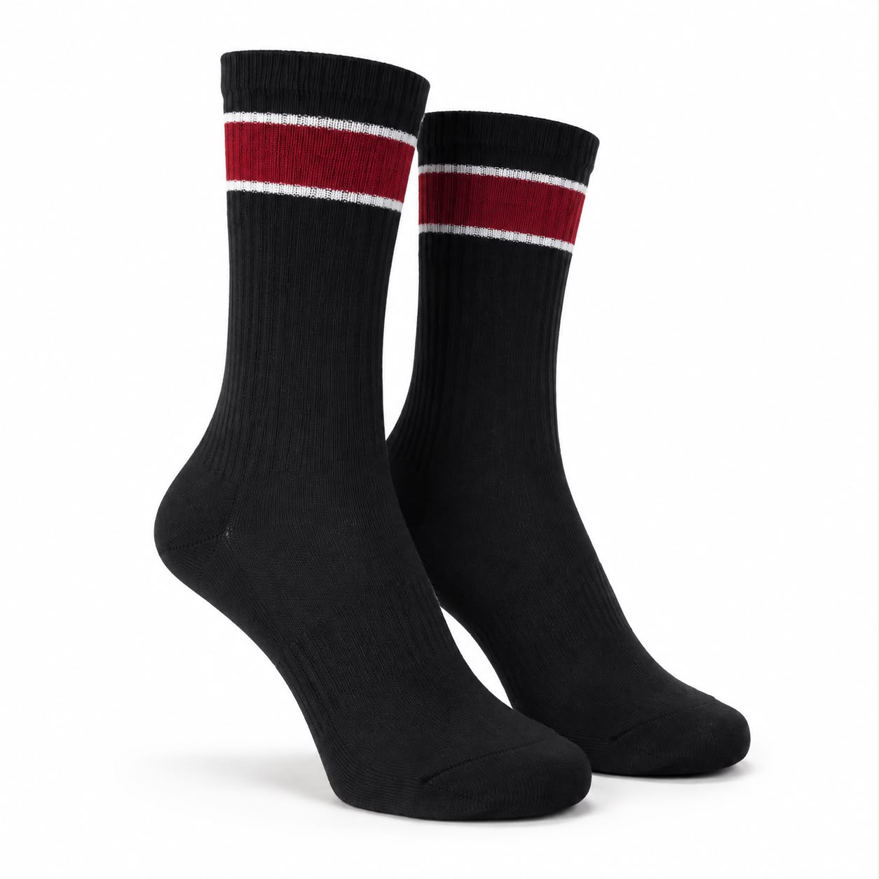 White Athletic House Socks